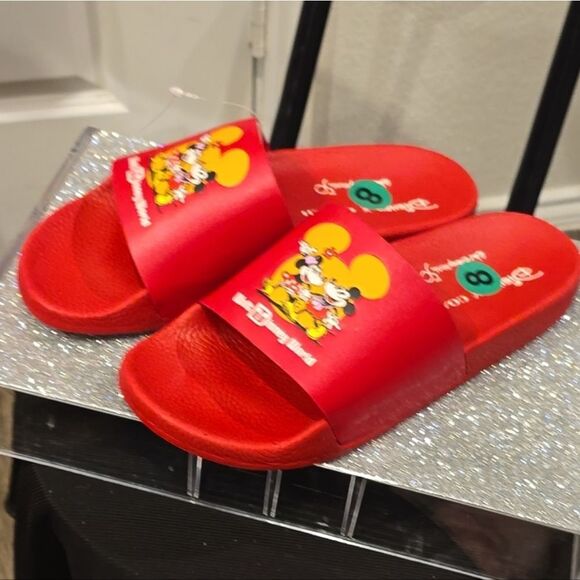 Coach X Disney Sport Slides w/Mickey Mouse & Minnie Mouse Motif - Picture 8 of 10